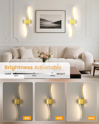 27.6 Inch Battery Operated Wall Sconce Set of 2 (2 Count)