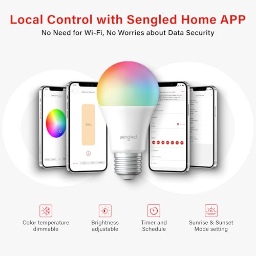 Dual Mode Smart Light Bulbs with Remote & App Control