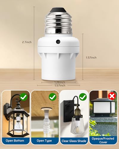 2 Pack Light Sensor Socket (2 Count)