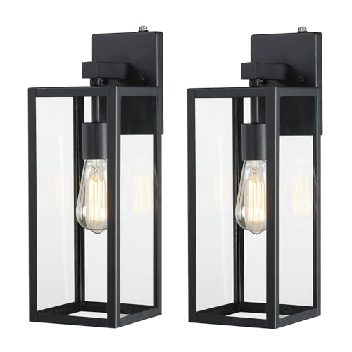 18 Inch Outdoor Wall Light Dusk to Dawn (2 Count)