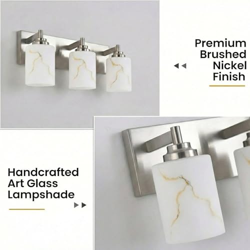 3 Light Bathroom Light Fixture