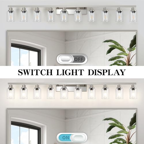 Brushed Nickel Bathroom Vanity Light 10