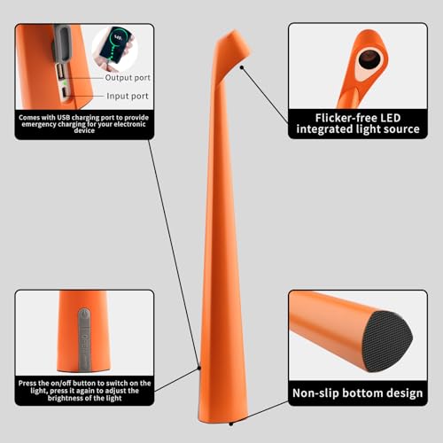 Cordless Rechargeable Reading Metal Table Lamp