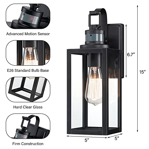 Motion Sensor Outdoor Wall Lantern