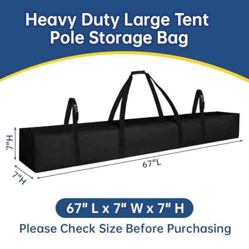 Heavy Duty Large Tent Pole Storage Bag for Patio Umbrella