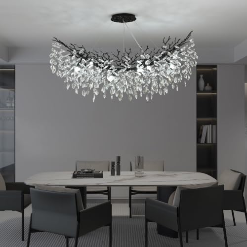 Rectangle Crystal Tree Branch Chandelier