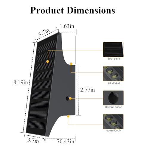 Solar Lights Outdoor Up and Down (2 Count)