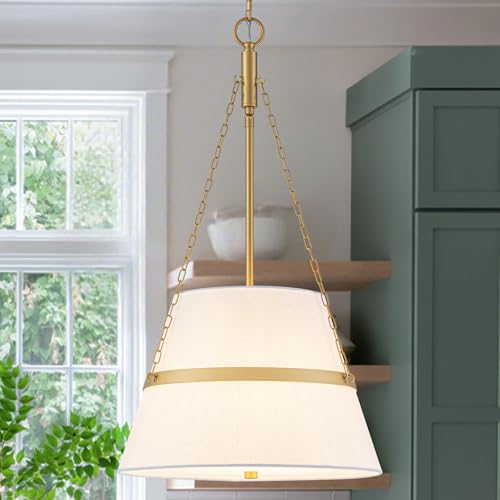 15.35" Gold Drum Chandelier