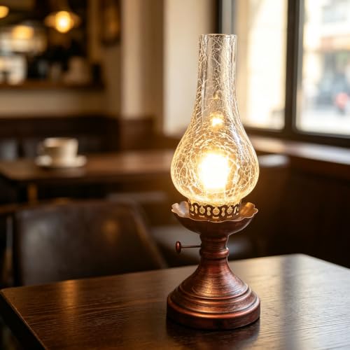 Vintage Kerosene Style Table Lamp