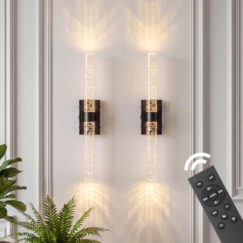 Battery Operated Wall Sconces Set of 2 (2 Count)