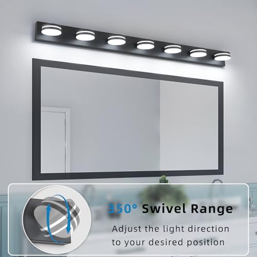 7 Light Bathroom Vanity Light Over Mirror