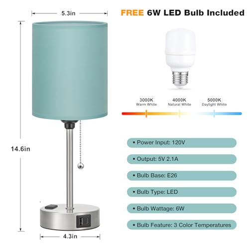 Small Bedside Table Lamp for Bedroom