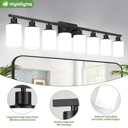 8 Light Bathroom Light Fixtures