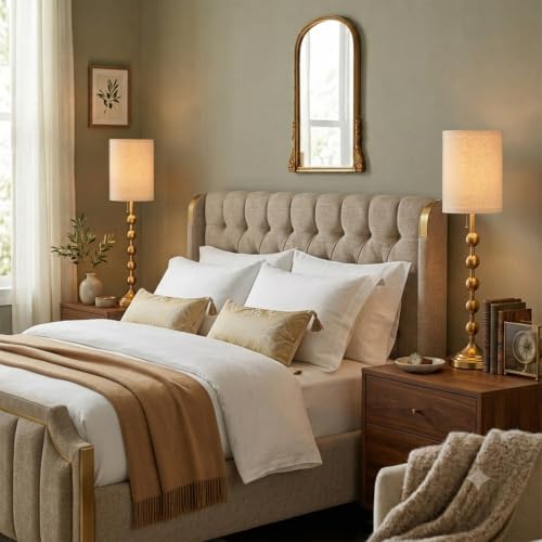 30" Tall Buffet Gold Lamps Set of 2 for Living Room