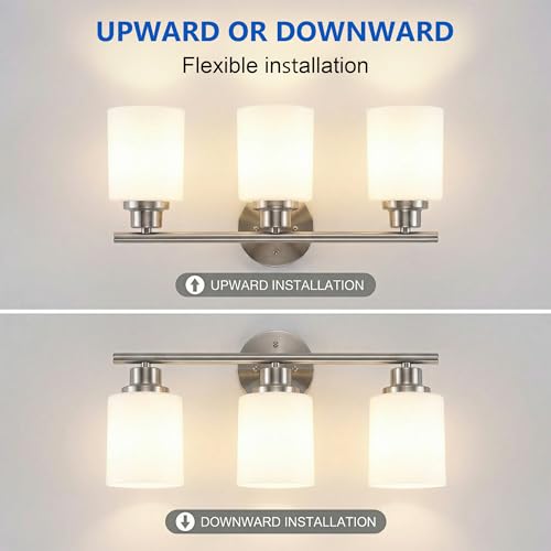 3 Light Bathroom Light Fixtures