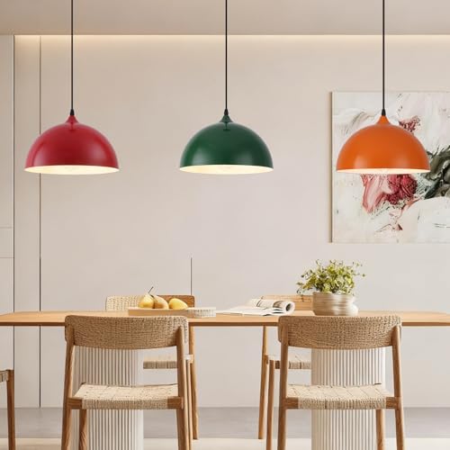Colorful Pendant Lights (3 Count)