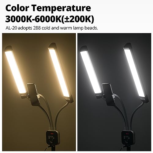 AL 20 Dual Arms Esthetician Light with Tripod & Phone Holder