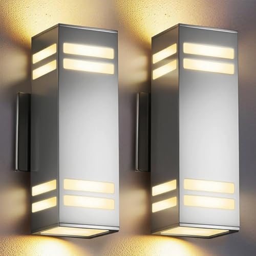 Dusk to Dawn Outdoor Wall Lights (2 Count)