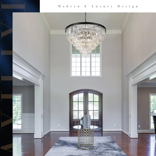 35" Large Crystal Chandeliers 6