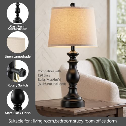 Traditional Table Lamp Set of 2 (2 Count)
