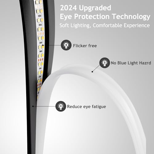 Black Circle LED Table Lamp