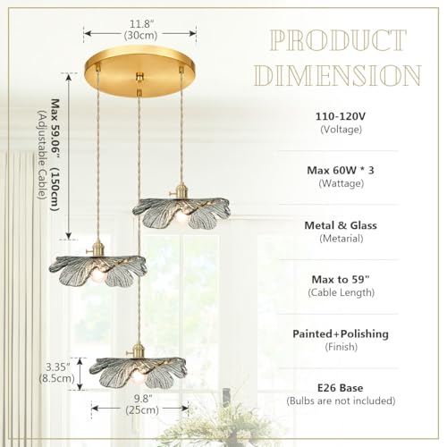 Gold Brass Chandelier 3