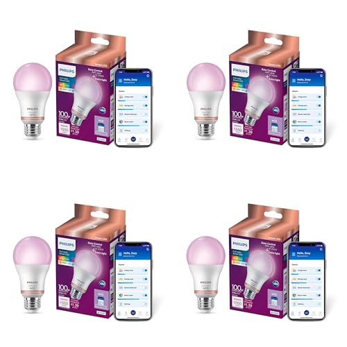 Smart 100W A19 LED Light Bulbs 4 (4 Count)