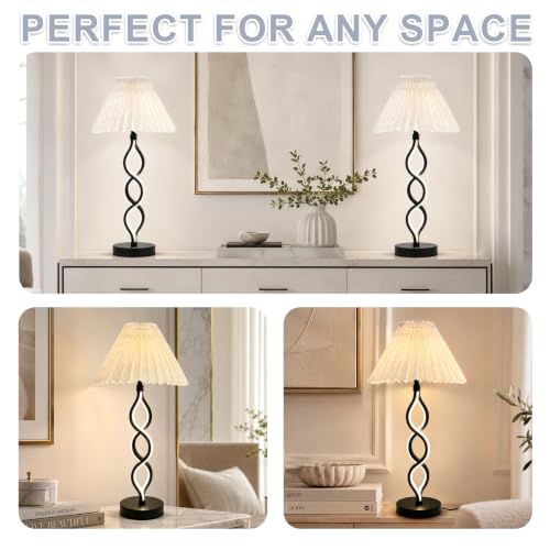 Black Modern LED Table Lamp (Black)