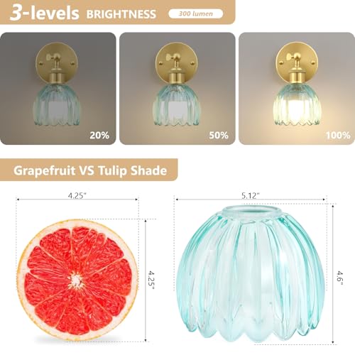 Vintage Battery Operated Wall Sconce (2 Count)