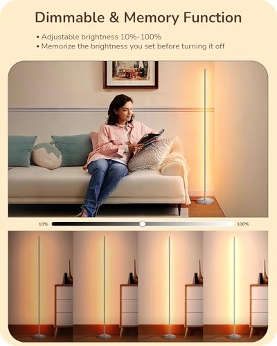 59.84" LED Corner Floor Lamp (25 Count)