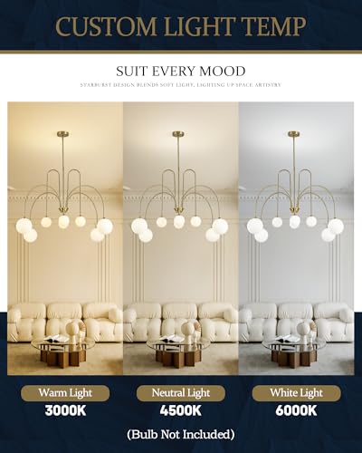 Gold Sputnik Chandelier