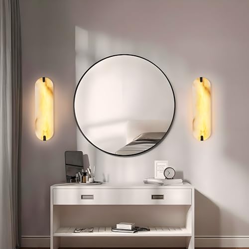 19in Alabaster Wall Sconces
