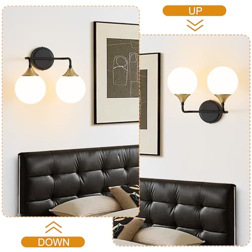 Black Gold Bathroom Light Fixtures Over Mirror Vanity 2