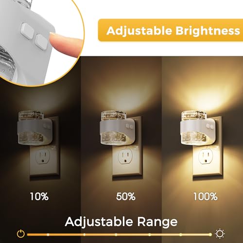 Night Light 3CCT Bubble Night Lights Plug into Wall (4 Count)