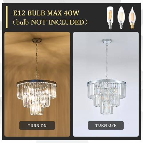 20" Modern Crystal Chandeliers