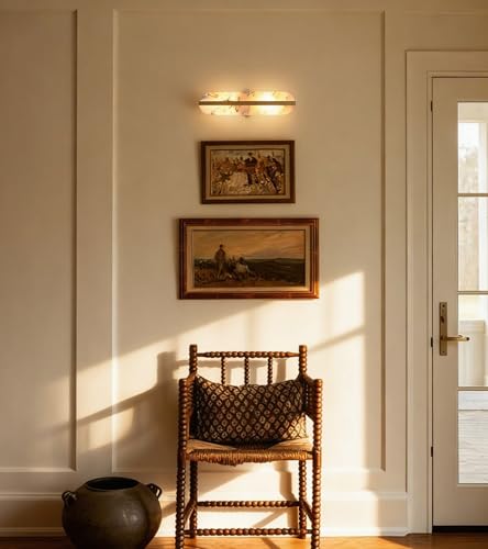 15.7in Natural Alabaster Wall Sconces Marble Wall Sconces