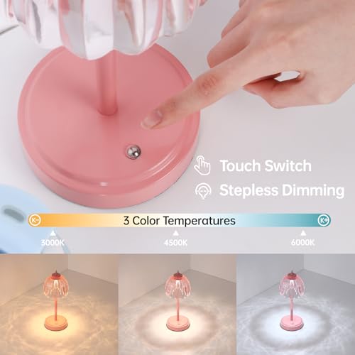 Rechargeable Table Lamp with 5200mAh Battery & Touch Control