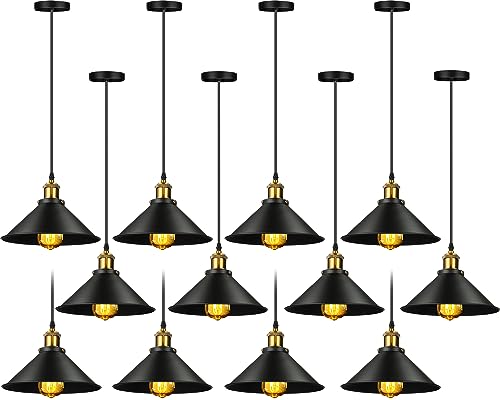 12 Pcs Industrial Pendant Light (12 Count)
