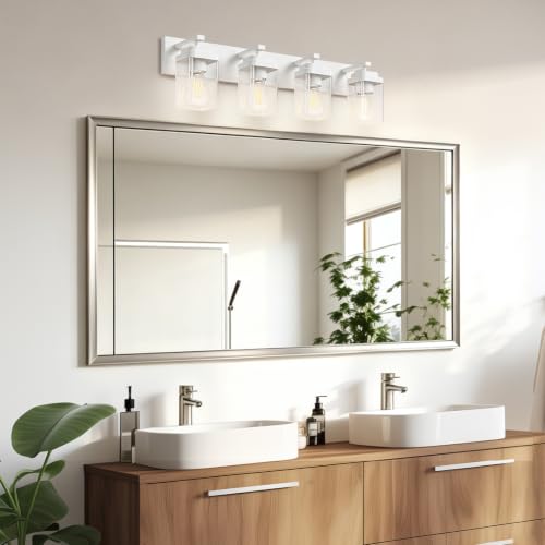 White Bathroom Light Fixtures