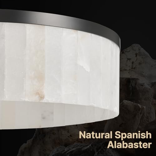 42" Round Alabaster Chandelier