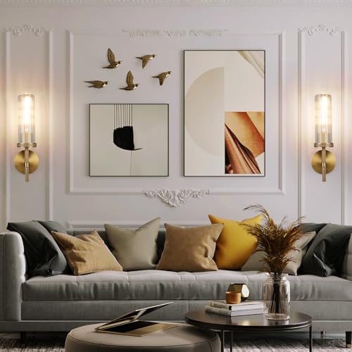15" Knurled‑Craft Hardwired Brass Wall Sconce