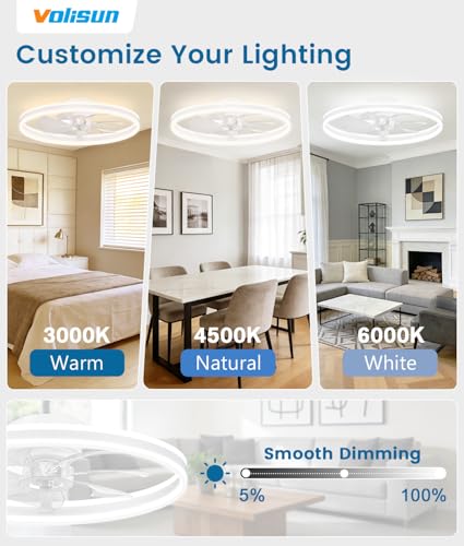 Low Profile Ceiling Fans with Lights and Remote