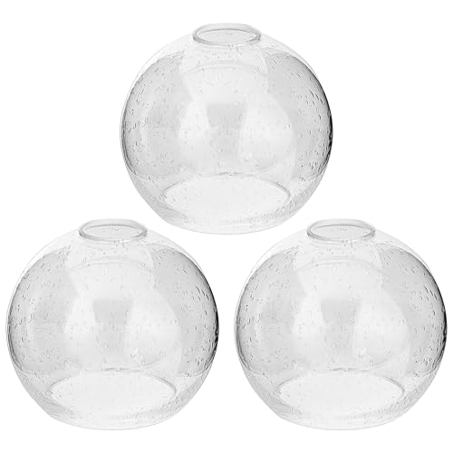 3 Pack Clear Seeded Glass Shade Replacements (3 Count)