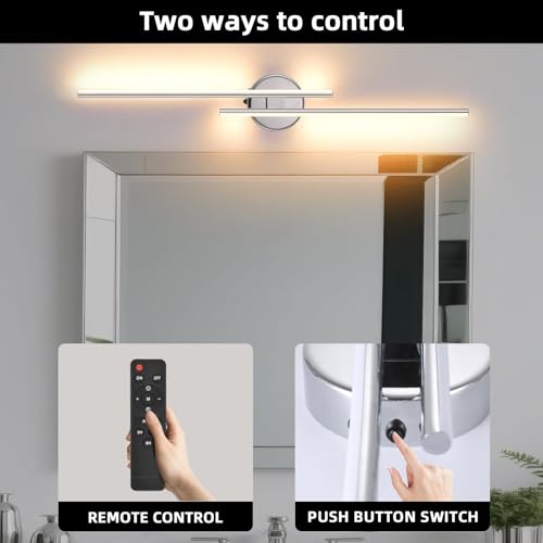 Wireless Battery Operated Wall Sconces with Remote (2 Count)