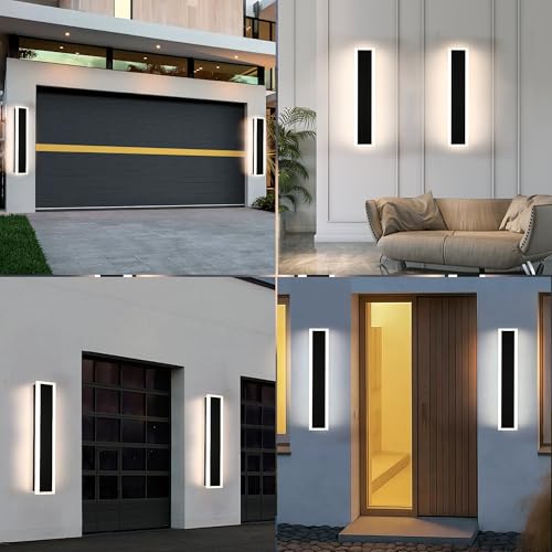 2PCS 32in LED Long Wall Light Outdoor Wall Mounted Lighting Fixture