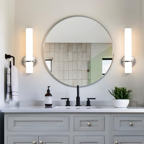Brushed Nickel Wall Sconces Set of Two (2 Count)