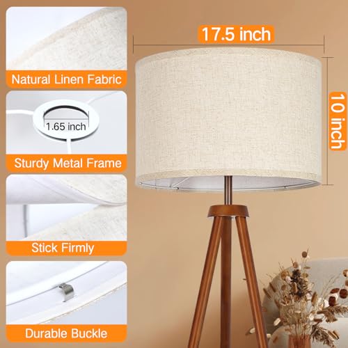 Beige Large Drum Lamp Shades for Floor Lamps