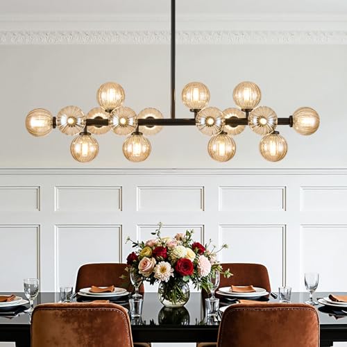 Glass Globe Sputnik Chandelier