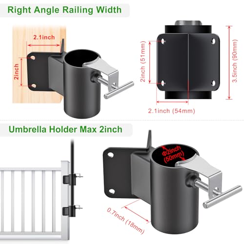 Deck Railing Umbrella Holder