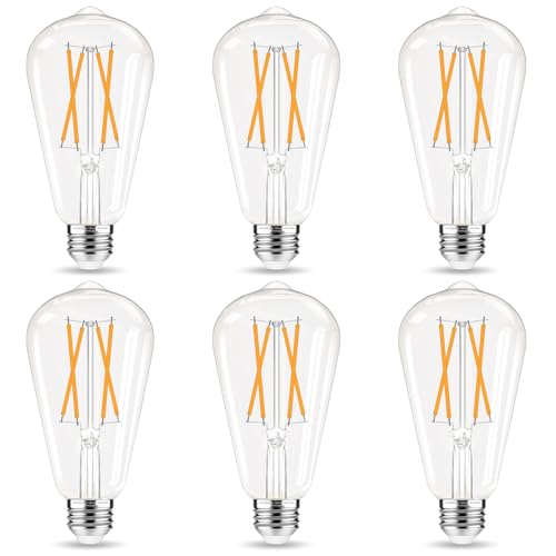 Dimmable LED Edison Bulb (6 Count)